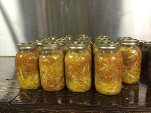 Turnip, carrot and cabbage kraut ready to ferment for 6 weeks! 